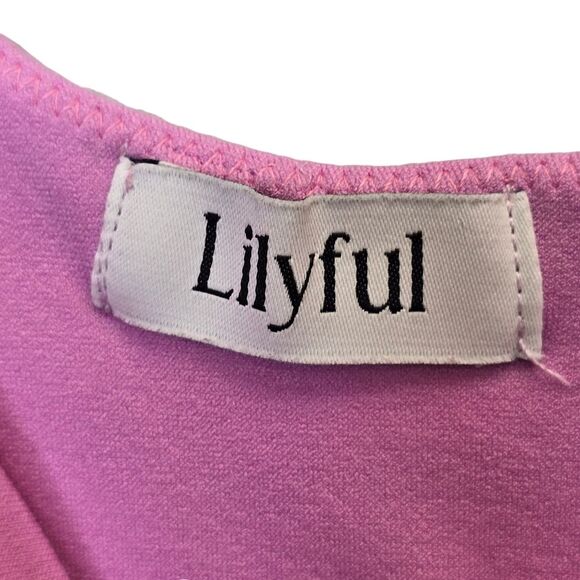 Lilyful Women's Bright Pink Thong Bodysuit - Picture 11 of 13